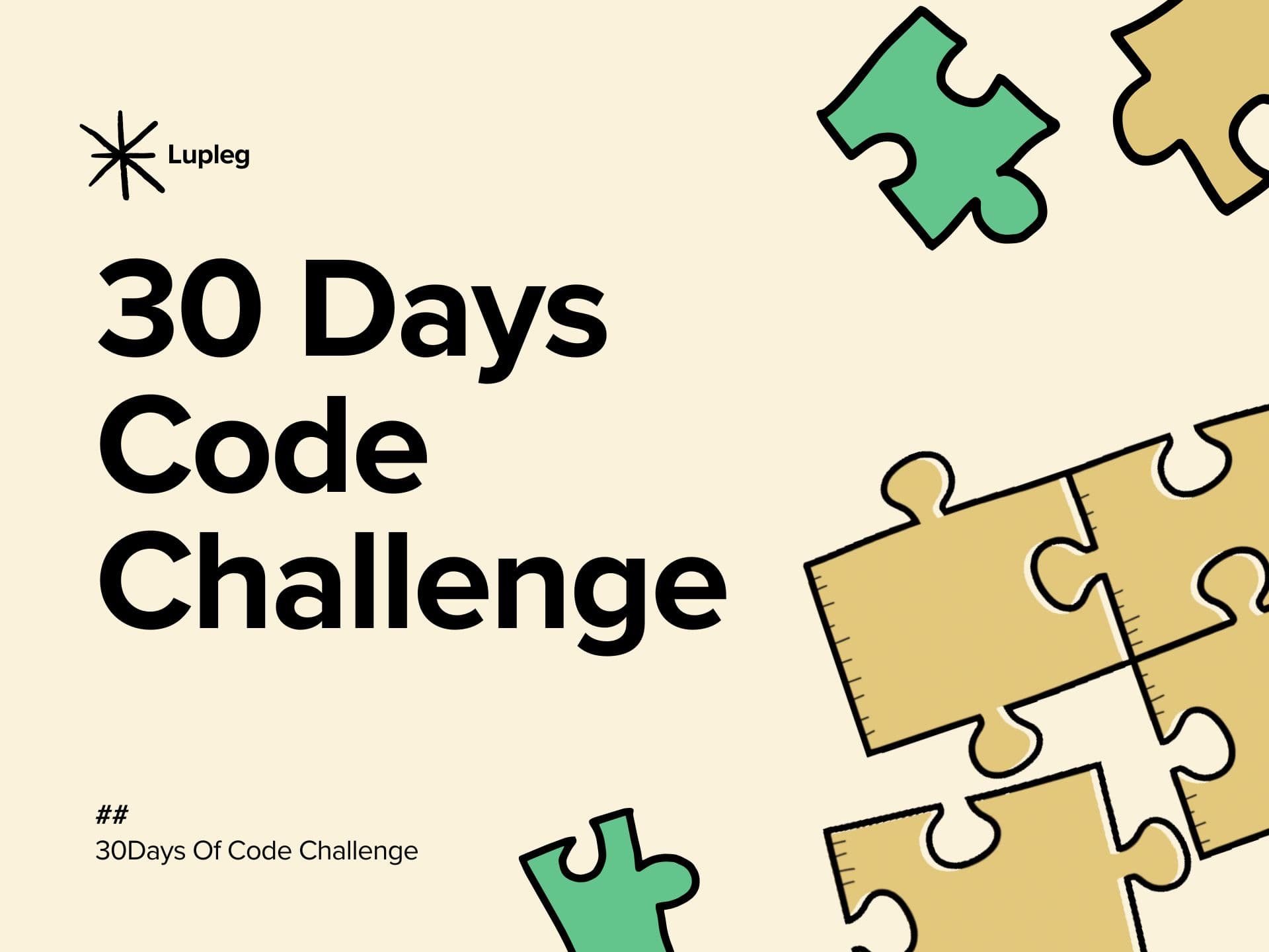 Complete the 30 Days Code Challenge guide